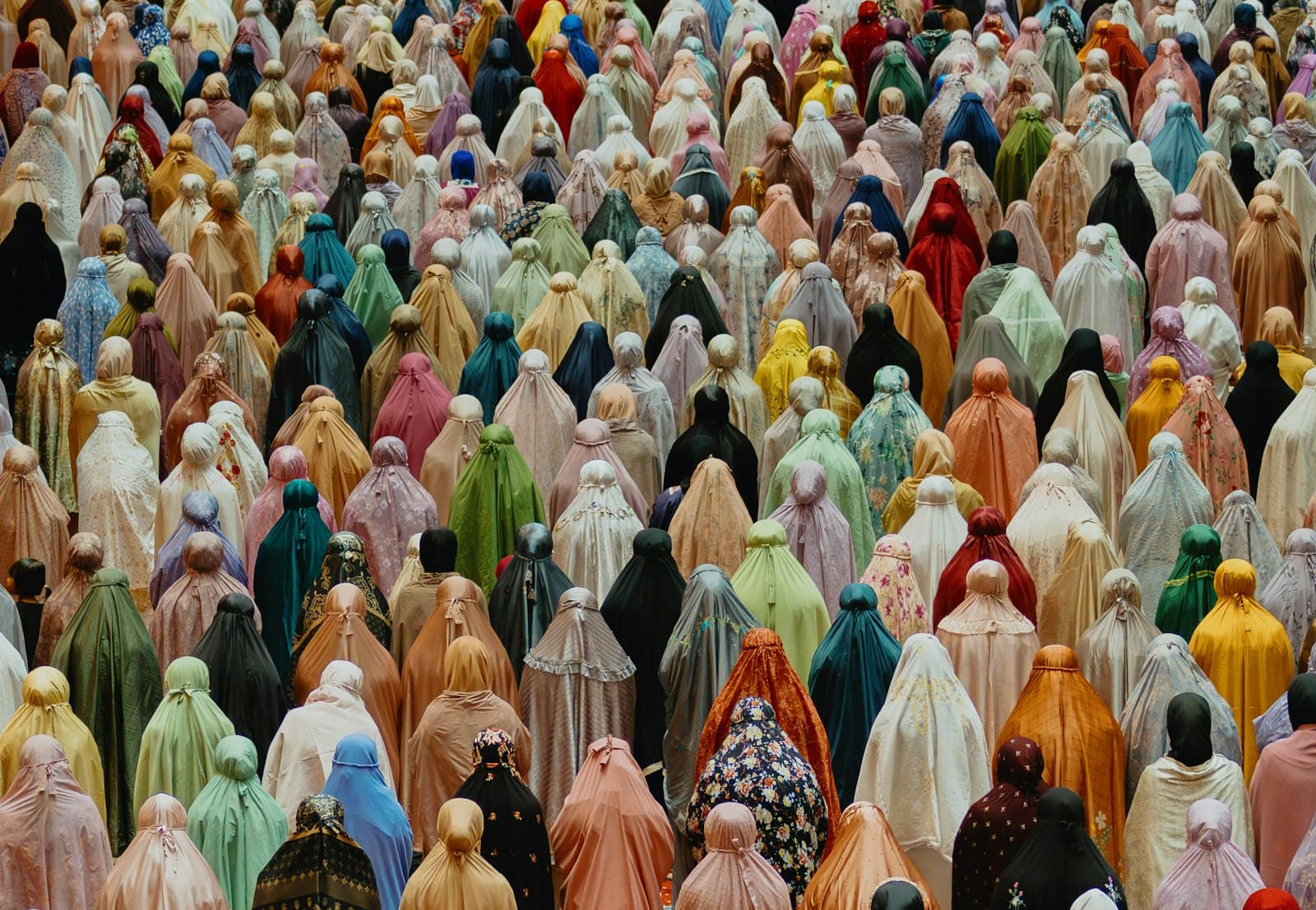 A large community gathered together